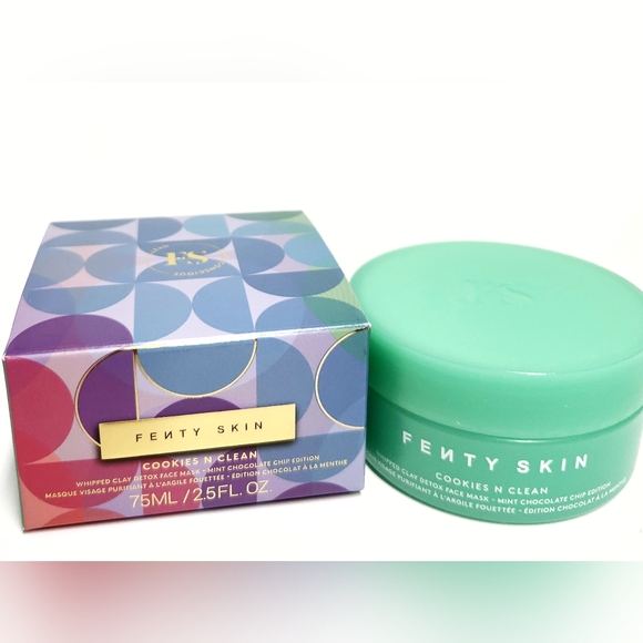 Fenty Cookies-N-Cream Whipped Clay Detox Face Mask Mint Chocolate Chip NIB - Picture 2 of 12